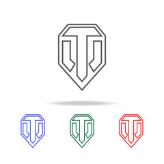 logo sign games icon. Elements of game life in multi colored icons. Premium quality graphic design icon. Simple icon for websites, web design, mobile app