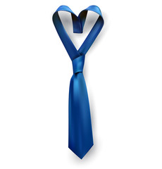 Father's day heart shaped necktie