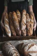 Homemade sourdough bread food photography recipe idea