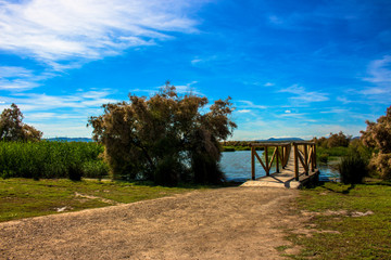 Obraz premium Lagoon. “Laguna de Fuente de Piedra”. Fuente de Piedra, Malaga Province, Andalusia, Spain.