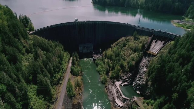 Aerial View Over Alder Dam