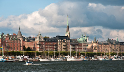 Fototapeta premium View of Gamla Stan (Old Town) in Stockholm, Sweden