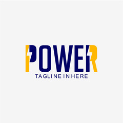 Power Logo Vector Template Design Illustration