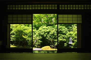 Schilderijen op glas 日本庭園 © Shun