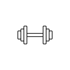 dumbbells outline icon. Element of sports items icon for mobile concept and web apps. Thin line dumbbells outline icon can be used for web and mobile