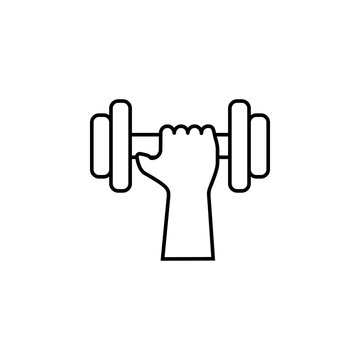 recommend clip art: dagger with dumbbells outline icon. Element of sports items icon for mobile concept and web apps. Thin line dagger with dumbbells outline icon can be used for web and mobile