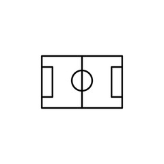 Basketball field outline icon. Element of sports items icon for mobile concept and web apps. Thin line Basketball field outline icon can be used for web and mobile