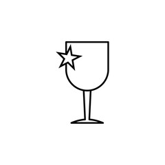 sign of breaking objects outline icon. Element of logistic icon for mobile concept and web apps. Thin line sign of breaking objects outline icon can be used for web and mobile