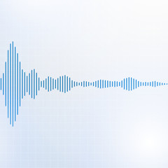 Sound waves lines audio equalizer technology, pulse musical, Vector Illustration