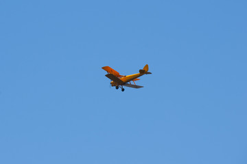 Biplane in Flight