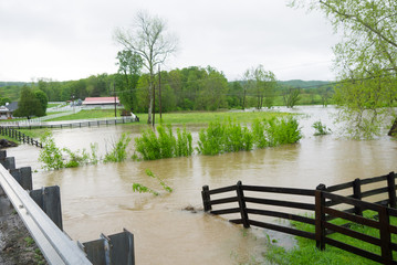 Fototapeta na wymiar Flooding in Tennessee