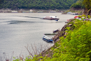 Obraz premium Electric power plant, bhumibol dam in Tak province, Thailand