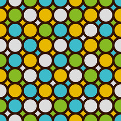 Stylish dots background. Seamless pattern.Vector. スタイリッシュなドットパターン