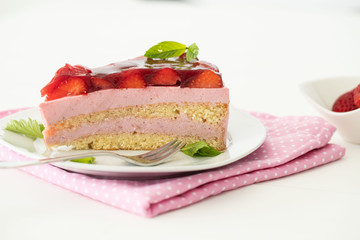 Erdbeerkuchen mit Quark