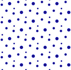 cute pattern dots blue and white