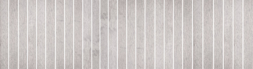 Panorama of white wood planks background