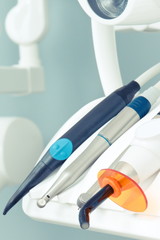 Dental instruments and stomatology accessories or tools used by dentists