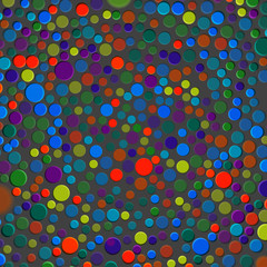 Multicolor Bubbles Circles Dots Bubbles Texture.