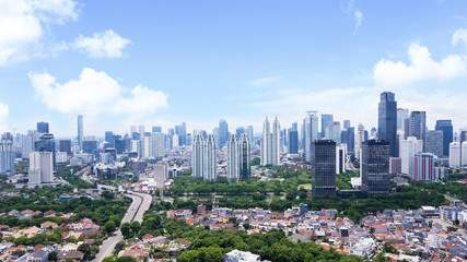 Obraz premium Jakarta cityscape at the sunny day