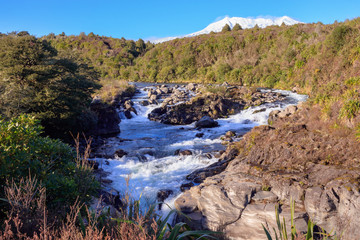 Obraz premium Mahuia Rapids, Tongariro National Park, New Zealand