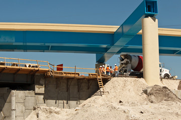 Men doing construction work