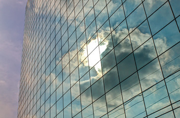 office building with sky