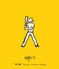 스포츠 포스터 / 손으로 그린 스포츠 그림