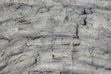 Ancient lava flow rock as a nature background, with texture and pattern, Hawaii
