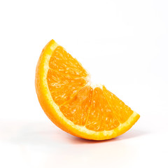 orange fruit on white background isolate.