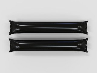 Blank bang bang inflatable balloon stick. 3d render illustration. © godesignz