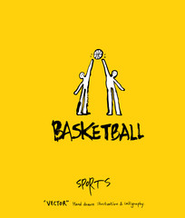 스포츠 포스터 / 손으로 그린 스포츠 그림