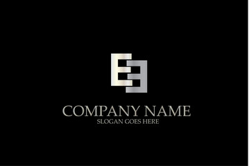Letter EE Vector Logotype Template.