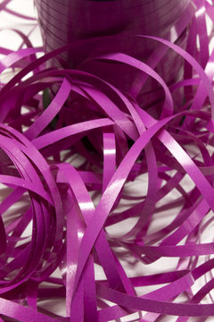 Purple Ribbons Background