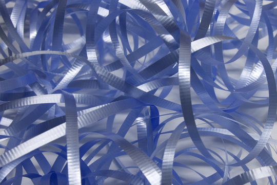 Blue Ribbons Background