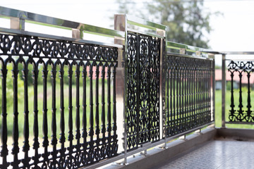 Industry construction beautiful decorative cast metal wrought fence