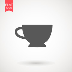 Coffee cup icon. Cup symbol for your design, logo, UI. Vector illustration, EPS10.