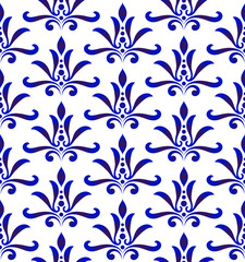 floral pattern damask style