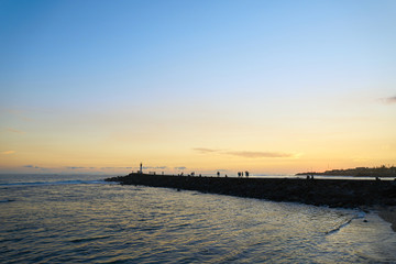 Terre-Sainte sunset, saint-pierre, reunion island