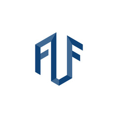 initial logo letter FLF