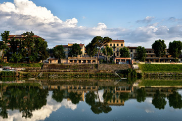 Fototapeta na wymiar Arno river / Florence My city My love