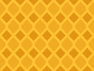 Fototapeta premium Abstract geometric pattern with yellow rhombuses. Colorful ornament. isolated on yellow background