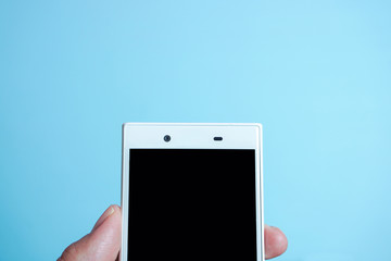 Close-up of smartphone.  スマートフォンのクローズアップ