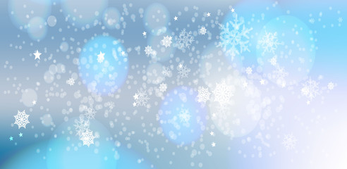 falling snowflakes from the sky
