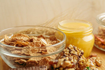 Healthy breakfast on the table