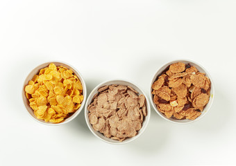 Healthy diet breakfast ingredients