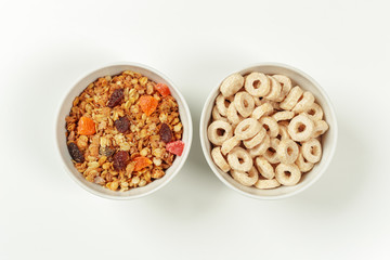 Healthy diet breakfast ingredients