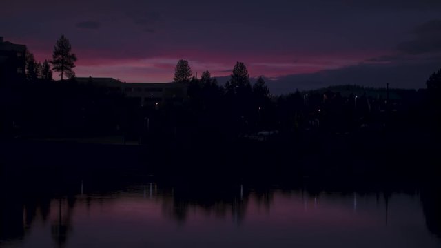 Time-lapse footage of beautiful sky and clouds as the sun sets over the Deschutes river in Bend, OR.  Shot on a Blackmagic Ursa Mini Pro 4.6k with a Sigma 50-100mm.