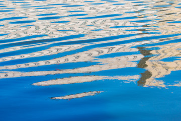 Reflection of buildings in water