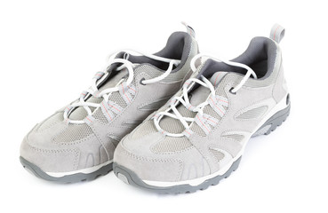 Sport shoes on white background