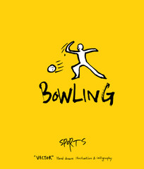 스포츠 포스터 / 손으로 그린 스포츠 그림